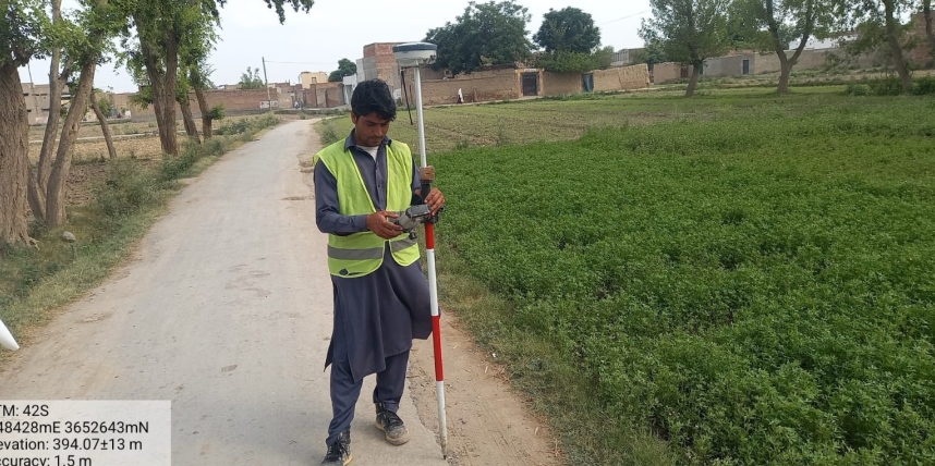 PHE Division Bannu started Topographic Survey